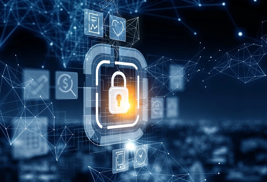 Illustration of secure cryptocurrency wallets with a digital lock symbolizing crypto security best practices