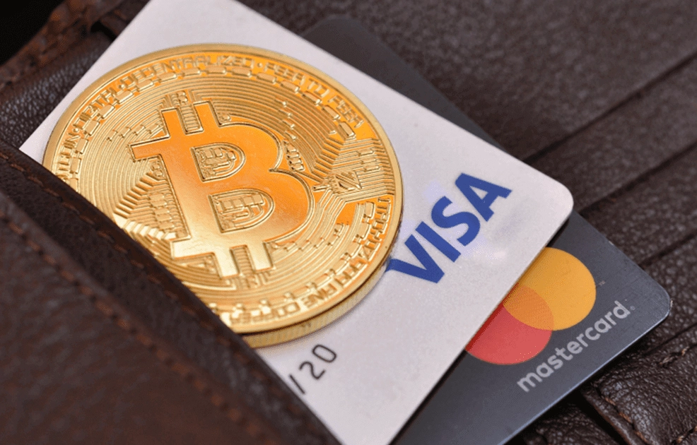 Bitcoin (BTC) converted to GBP and paid to Visa or MasterCard